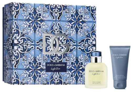 Coffret Light Blue Pour Homme Noël 2023 : Eau de toilette 75 ml + Baume après-rasage 50 ml