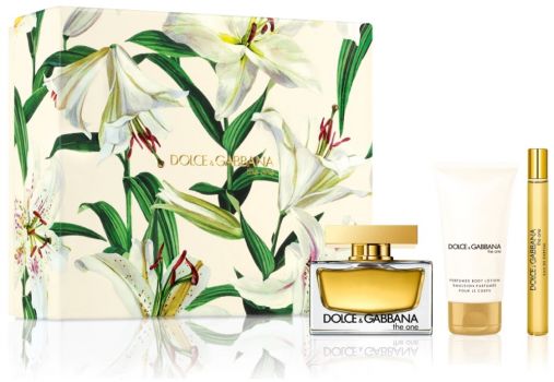 Coffret The One : Eau de parfum 75 ml + Lait corps + Flacon format voyage