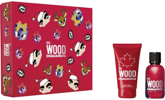 Coffret Dsquared2 Red Wood : Eau de toilette 30 ml + Lotion corps 50 ml