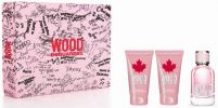 Dsquared2 Coffret Dsquared2 Wood Pour Femme : Eau de toilette 50 ml + Gel Douche + Lait Corps pas chers