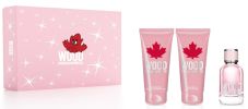 Dsquared2 Coffret Dsquared2 Wood Pour Femme Noël 2023 : Eau de toilette 50 ml + Gel douche 50 ml + Lait corps 50 ml pas chers