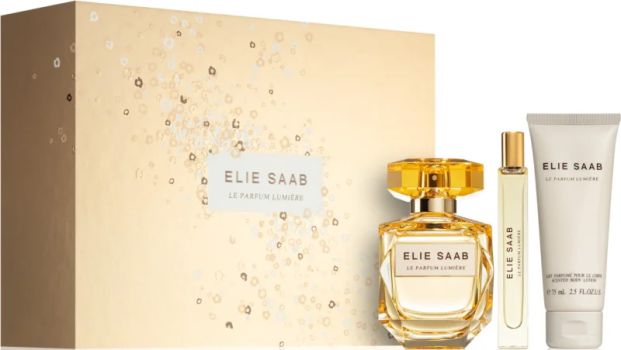 Coffret Le Parfum Lumière Noël 2022 : Eau de parfum 90 ml + Lait corps 75 ml + Eau de parfum 10 ml