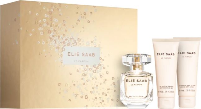 Coffret Le Parfum Noël 2022 : Eau de parfum 90 ml + Lait Corps 75 ml + Gel douche 75 ml