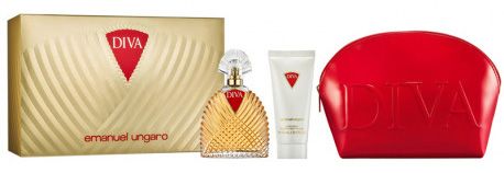 Coffret Diva Noël 2023 : Eau de parfum 100 ml + Lotion corps 100 ml + Trousse