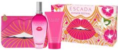 Escada Coffret Summer Festival : Eau de Toilette 100 ml + Lotion Corps + Trousse pas chers