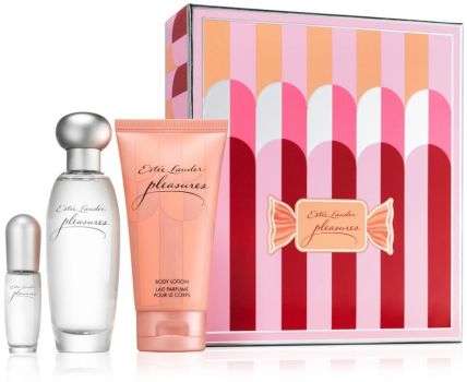 Coffret Pleasures : Eau de Parfum 50ml + Crème pour le corps + Miniature