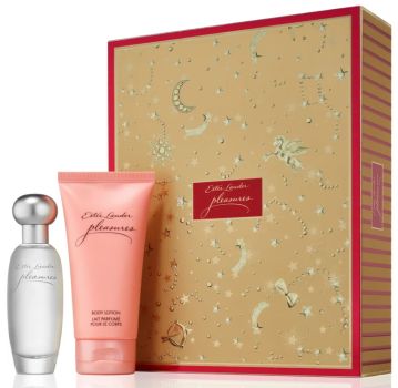 Coffret Pleasures Noël 2023 : Eau de parfum 30 ml + Lait corps 75 ml