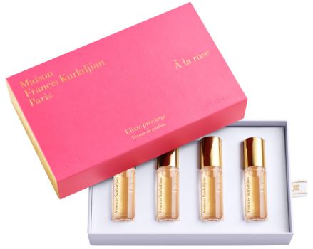 Coffret Elixirs Précieux À la rose : Extrait de parfum 4 * 4 ml 