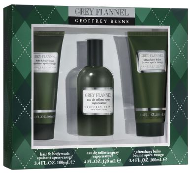 Coffret Grey Flannel : Eau de toilette 120 ml + Gel douche 100 ml + Baume après-rasage 100 ml