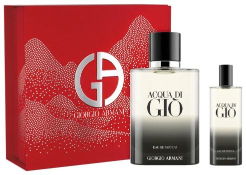 Coffret Acqua Di Giò 2024 : Eau de parfum 100 ml + Format voyage 15 ml
