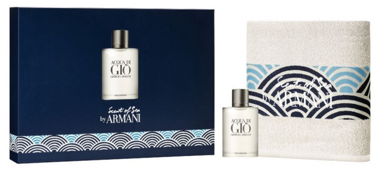 Coffret Acqua di Giò : Eau de Toilette 100ml +  Serviette de plage 