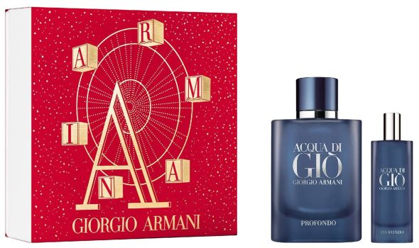 Coffret Acqua Di Giò Noël 2022 : Eau de parfum 75 ml + Format voyage 15 ml