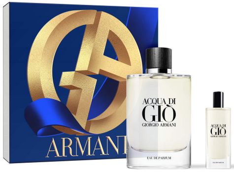 Coffret Acqua Di Giò Noël 2023 : Eau de parfum 125 ml + Eau de parfum 15 ml