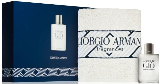 Coffret Acqua Di Giò Noël 2023 : Eau de toilette 100 ml + Serviette de toilette