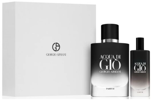 Coffret Acqua di Giò Parfum 2023 : Eau de parfum 75 ml + Eau de parfum 15 ml