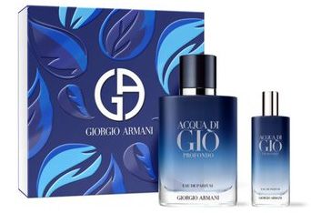 Coffret Acqua Di Giò Profondo Saint Valentin 2024 : Eau de parfum 100 ml + Eau de parfum 15 ml