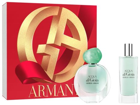 Coffret Acqua Di Gioia Noël 2023 : Eau de parfum 30 ml + Eau de parfum 15 ml