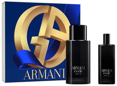 Coffret Armani Code Noël 2023 : Eau de parfum 75 ml + Eau de parfum 15 ml