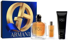 Coffret Emporio Armani Stronger with You pour Lui Noël 2023 : Eau de toilette 100 ml + Eau de toilette 15 ml + gel douche 75 ml pas chère