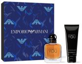 Coffret Emporio Armani Stronger with You pour Lui Saint Valentin 2024 : Eau de toilette 50 ml + Gel douche 75 ml pas chère