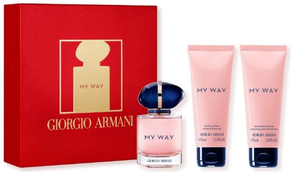 Coffret My Way : Eau de parfum 50 ml + Lotion corps hydratante + Gel douche parfumé