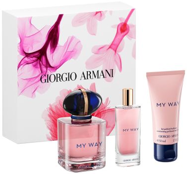 Coffret My Way Saint-Valentin 2023 : Eau de parfum 50 ml + Format voyage 15 ml + Lait parfumé 50 ml