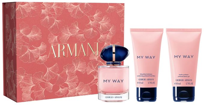 Coffret My Way Saint-Valentin 2025 : Eau de parfum 50 ml + Gel douche 50 ml + Lait corps 50 ml