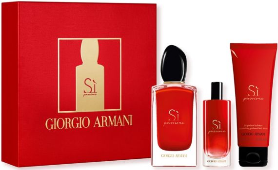 Coffret Noël Sì Passione : Eau de parfum 100 ml + Lait Corps + Vaporisateur Voyage