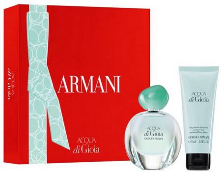 Coffret Saint Valentin Acqua di Gioia : Eau de parfum 30 ml + Lotion corps hydratante 