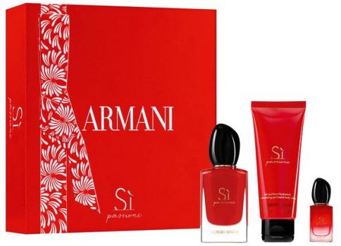 Coffret Saint Valentin Sì Passione : Eau de parfum 50 ml + Lotion corps hydratante + Miniature