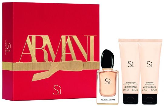 Coffret SÌ : Eau de parfum 50 ml + Gel Douche + Lait Corps