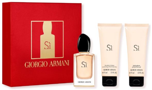 Coffret SÌ : Eau de parfum 50 ml + Gel Douche + Lait Corps