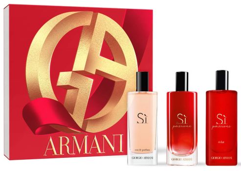 Coffret Sì Passione Eclat Noël 2023 : Eau de parfum Sì Passione + Eau de parfum Sì Passione Eclat + Eau de parfum Sì