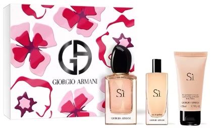 Coffret Sì Saint Valentin 2024 : Eau de parfum 50 ml + Eau de parfum 15 ml + Lait hydratant 50 ml