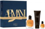 Giorgio Armani Coffret Stronger With You : Eau de parfum 50 ml + Vaporisateur format voyage + Gel Douche pas chers