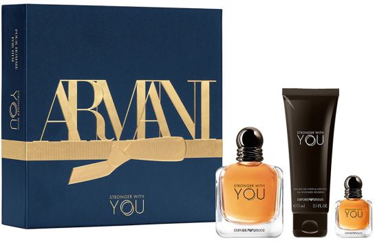 Coffret Stronger With You : Eau de parfum 50 ml + Vaporisateur format voyage + Gel Douche