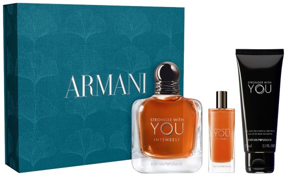 Coffret Stronger with You Intensely Saint-Valentin 2025 : Eau de parfum 100 ml + Format voyage 15 ml + Gel douche 75 ml