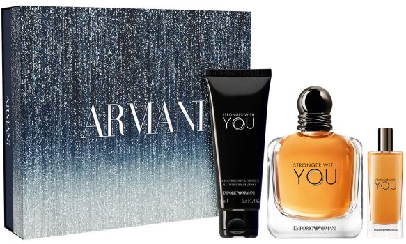 Coffret Stronger with You Noël 2025 : Eau de toilette 100 ml + Format voyage 15 ml + Gel douche 75 ml