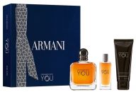 Emporio Armani Stronger With You Coffret : Eau de Toilette 100 ml + Miniature + Gel Douche pas chère