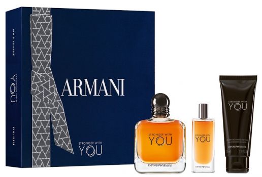 Emporio Armani Stronger With You Coffret : Eau de Toilette 100 ml + Miniature + Gel Douche