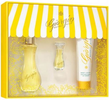 Coffret Giorgio Beverly Hills : Eau de toilette 90 ml + Lotion Corps + Miniature