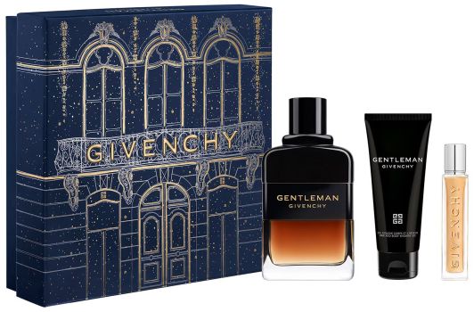 Coffret Gentleman Réserve Privée Noël 2024 : Eau de parfum 100 ml + Format voyage 12,5 ml + Gel douche 75 ml