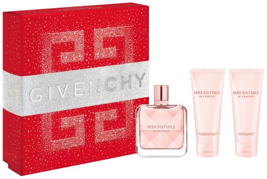 Coffret Irresistible 2022 : Eau de parfum 80 ml + Lait corps 75 ml + Huile bain 75 ml