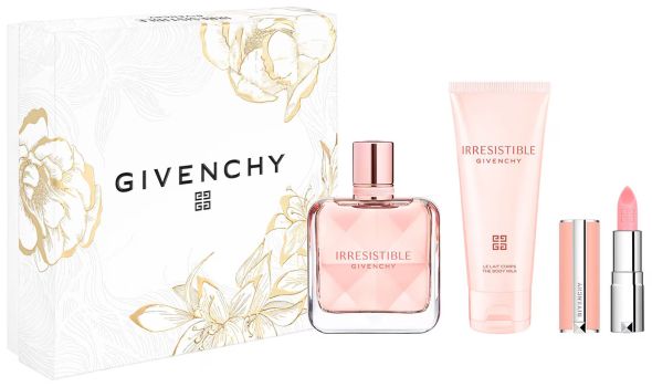 Coffret Irresistible Fête des Mères 2025 : Eau de parfum 50 ml + Lait pour le corps 75 ml + Mini rouge à lèvres
