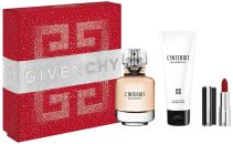 Coffret L'Interdit 2022 : Eau de parfum 50 ml + Lait corps 75 ml + Mini rouge à lèvres pas chère