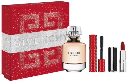 Coffret L'Interdit 2022 : Eau de parfum 50 ml + Mini rouge à lèvres + Mini mascara