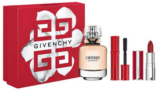 Coffret L'interdit 2022 : Eau de parfum 50 ml + Mini rouge à lèvres + Mini mascara