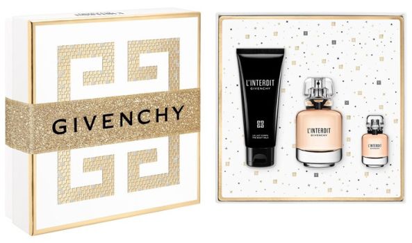 Coffret L'Interdit Noël 2023 : Eau de parfum 50 ml + Lait corps 75 ml + Eau de parfum 10 ml