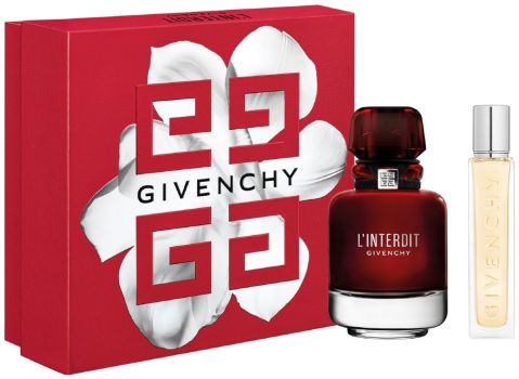 Coffret L'Interdit Rouge 2022 : Eau de parfum 50 ml + Vaporisateur de Voyage