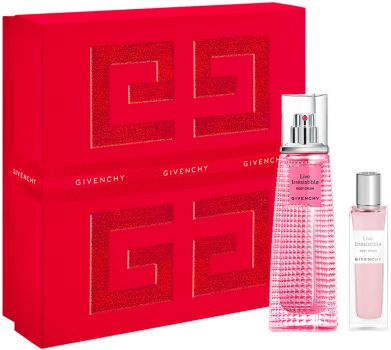 Coffret Live Irrésistible Rosy Crush 2022 : Eau de Parfum 50 ml + Vaporisateur de Voyage